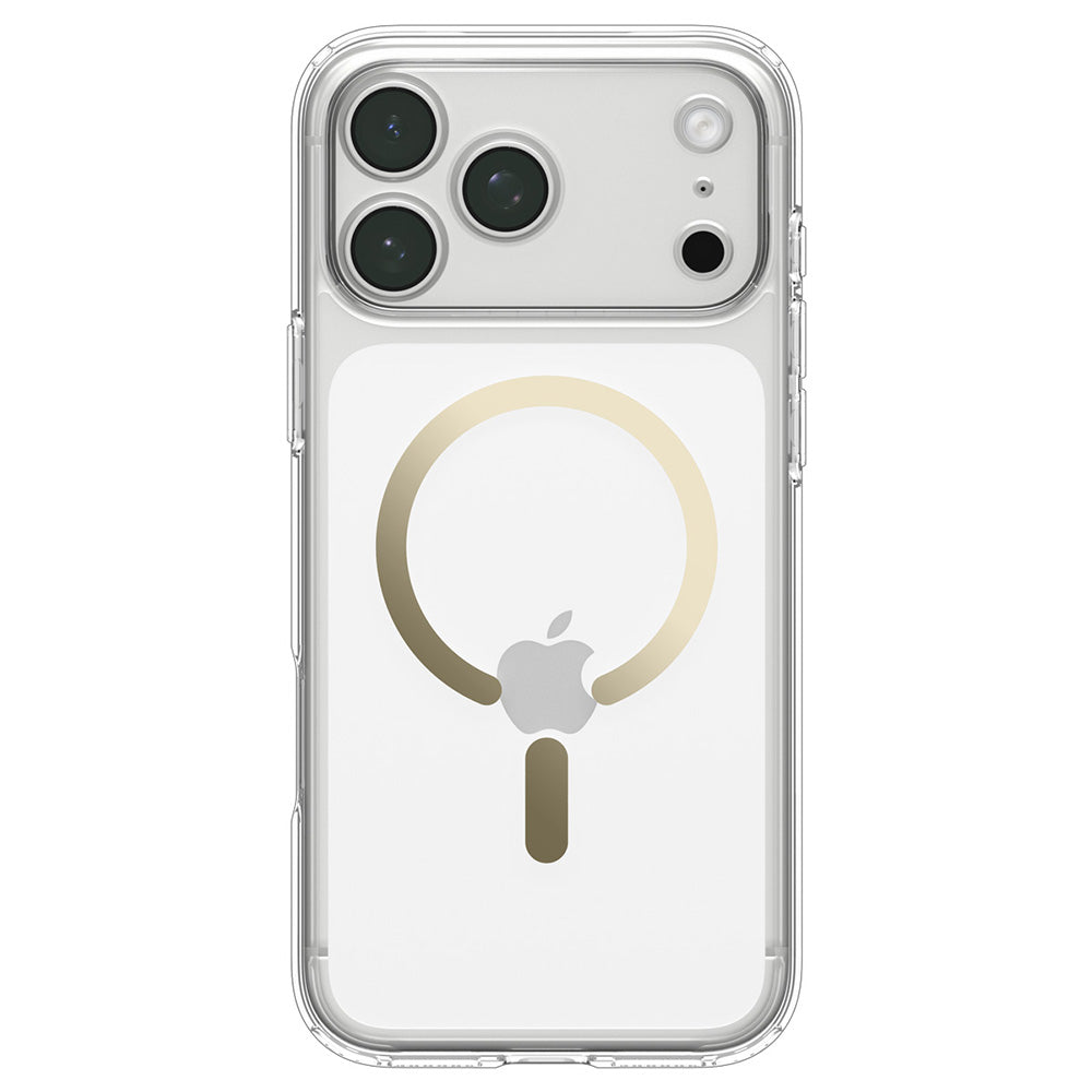 MagSafe-hoes voor Apple iPhone 18 Pro Max / 17 Pro Max, Spigen, Ultra Hybrid, Transparant Goud ACS12120
