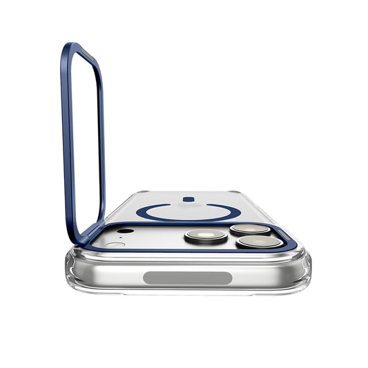 MagSafe-hoes voor Apple iPhone 18 Pro Max / 17 Pro Max, Spigen, Ultra Hybrid Optik S, Transparant Marineblauw ACS11909