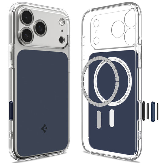 MagSafe-hoes voor Apple iPhone 18 Pro Max / 17 Pro Max, Spigen, Ultra Hybrid T, Mat Blauw ACS12135
