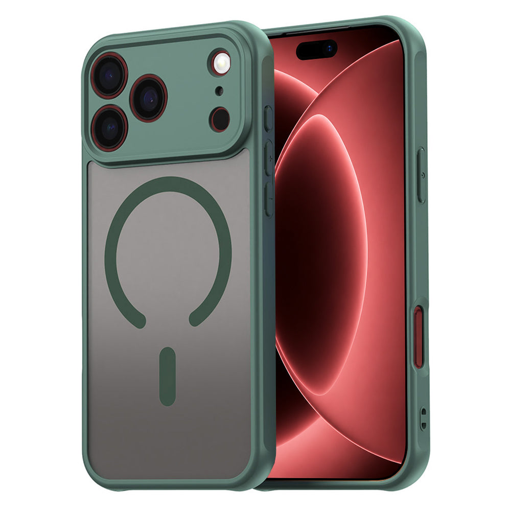 MagSafe-hoesje voor Apple iPhone 18 Pro Max / 17 Pro Max, Techsuit, HaloFrost II, Groen