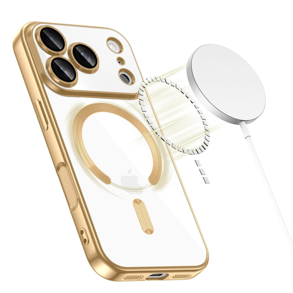 MagSafe-hoes voor Apple iPhone 18 Pro Max / 17 Pro Max, Techsuit, Luxury Crystal, Zwart