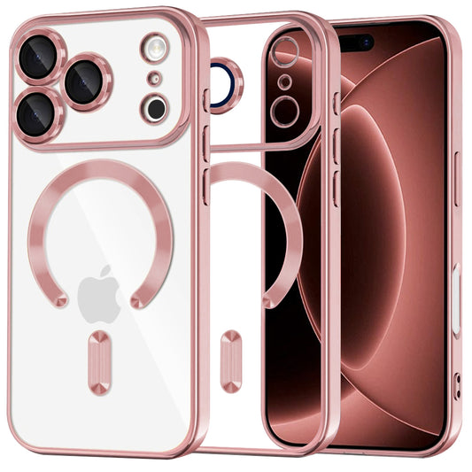 MagSafe-hoes voor Apple iPhone 18 Pro Max / 17 Pro Max, Techsuit, Luxury Crystal, Roze