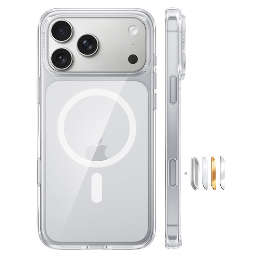 MagSafe-hoes voor Apple iPhone 18 Pro Max / 17 Pro Max, Torras, Guardian, Transparant