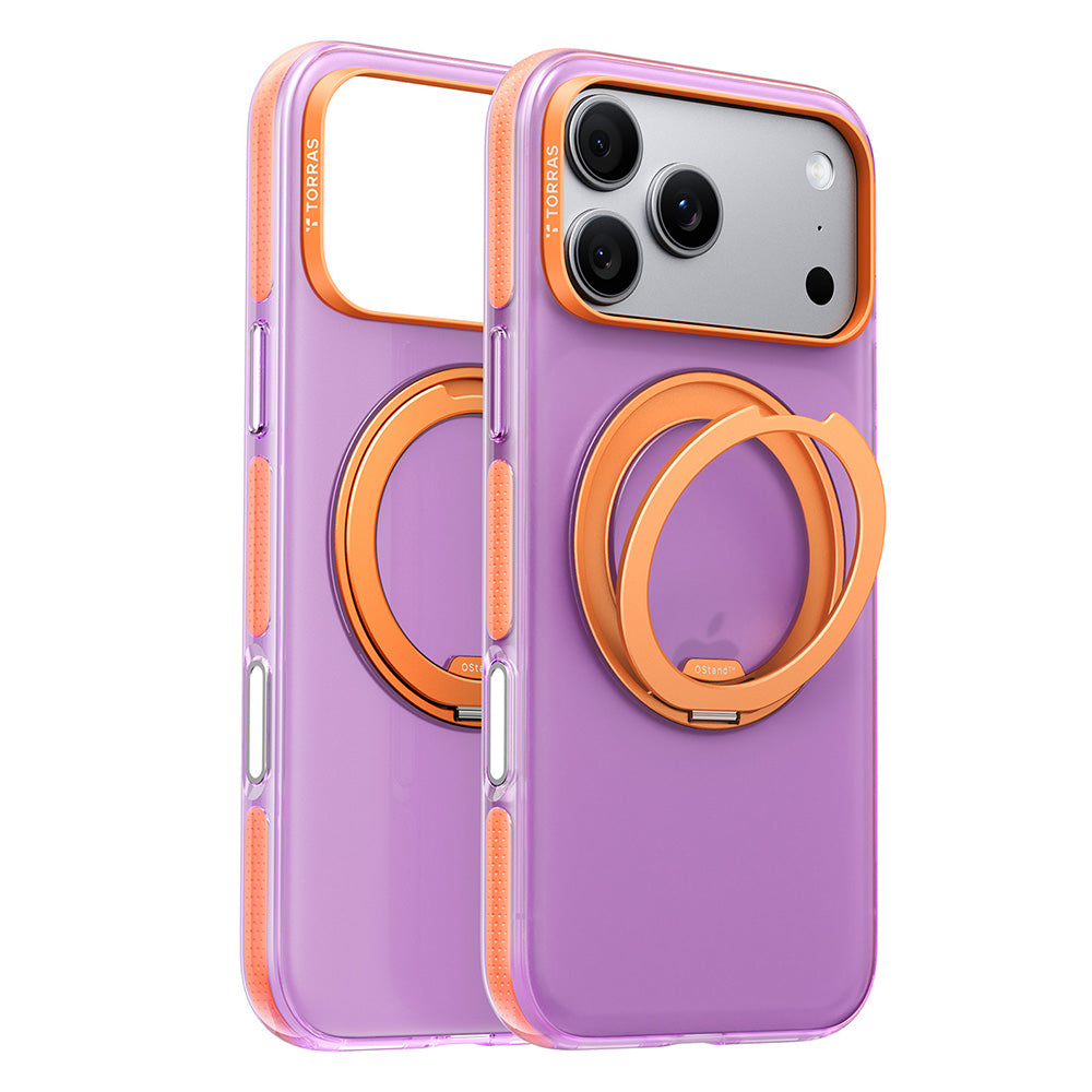 MagSafe-hoesje voor Apple iPhone 18 Pro Max / 17 Pro Max, Torras, Ostand O3 Hue, Paars