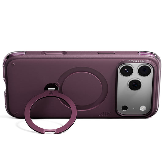 MagSafe-hoesje voor Apple iPhone 18 Pro Max / 17 Pro Max, Torras, Ostand Q3 Air Essential, Paars