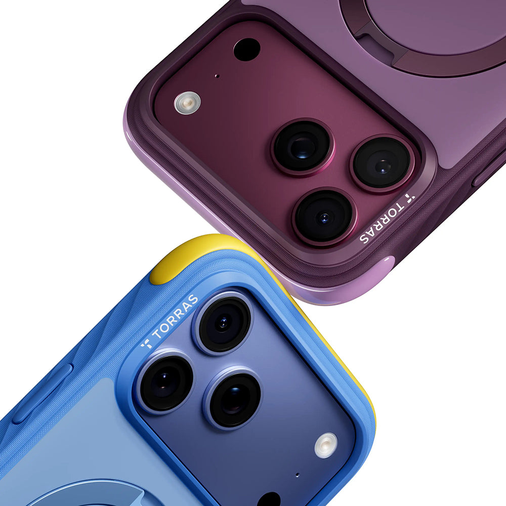 MagSafe-hoes voor Apple iPhone 18 Pro Max / 17 Pro Max, Torras, Ostand Q3 Rugged, Zwart