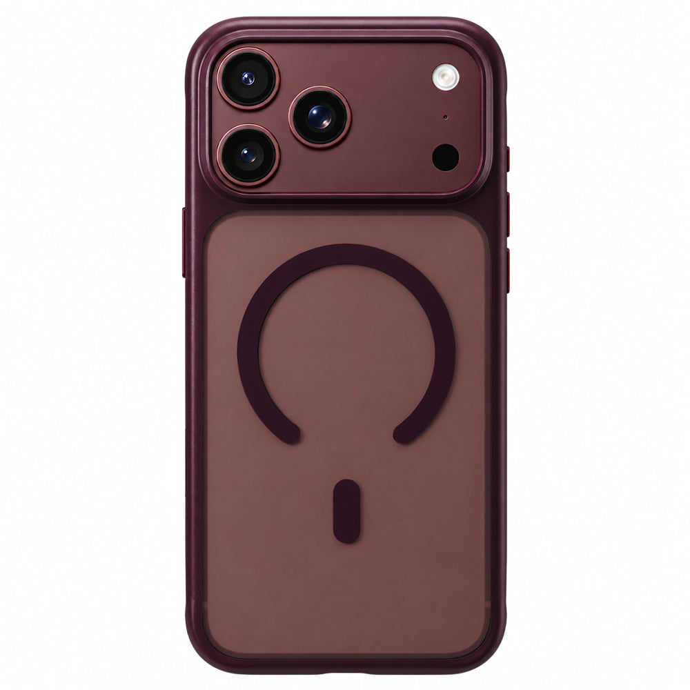 MagSafe-hoesje voor Apple iPhone 18 Pro Max, Blueo, APE Anti-Drop, bordeauxrood