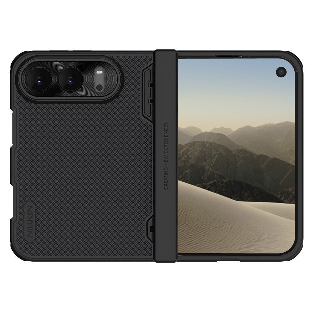 MagSafe-hoesje voor Apple iPhone Duo, Nillkin Super Frosted Shield, satijnzwart
