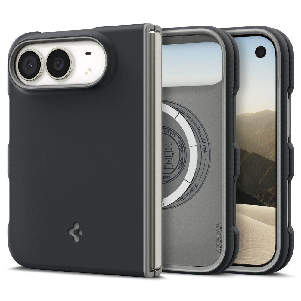 MagSafe-hoesje voor Apple iPhone Duo, Spigen, Nano Pop, zwart ACS11687
