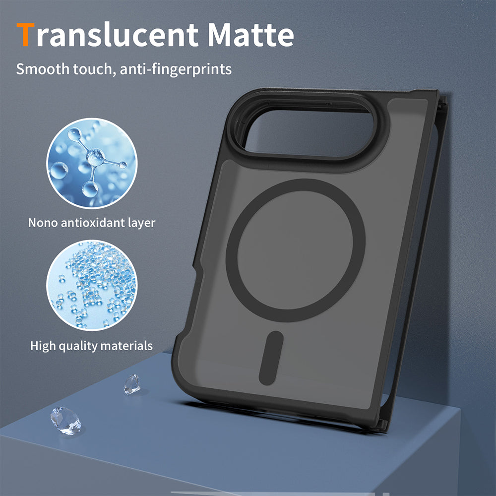 MagSafe-hoesje voor Apple iPhone Duo, Techsuit, PureFrost, satijnzwart