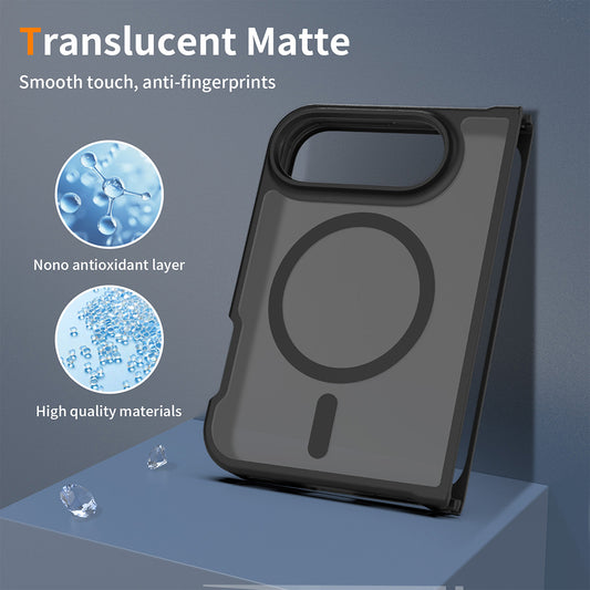 MagSafe-hoesje voor Apple iPhone Duo, Techsuit, PureFrost, satijnzwart