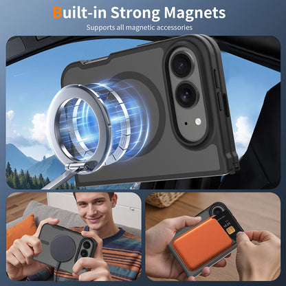 MagSafe-hoesje voor Apple iPhone Duo, Techsuit, PureFrost, satijnzwart