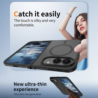 MagSafe-hoesje voor Apple iPhone Duo, Techsuit, PureFrost, satijnzwart