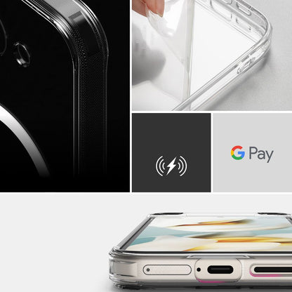MagSafe Case for Google Pixel 9a, Ringke, Fusion, Transparent