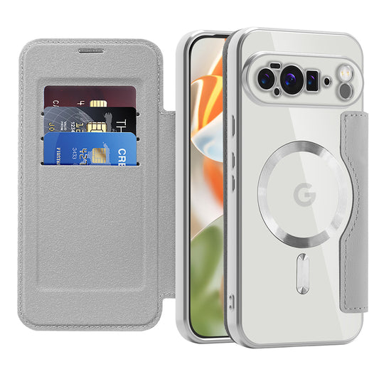 MagSafe-hoes voor Google Pixel 10 Pro XL, Techsuit, SmartMag Book, Grijs