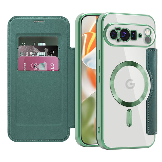 MagSafe-hoes voor Google Pixel 10 Pro XL, Techsuit, SmartMag Book, Groen