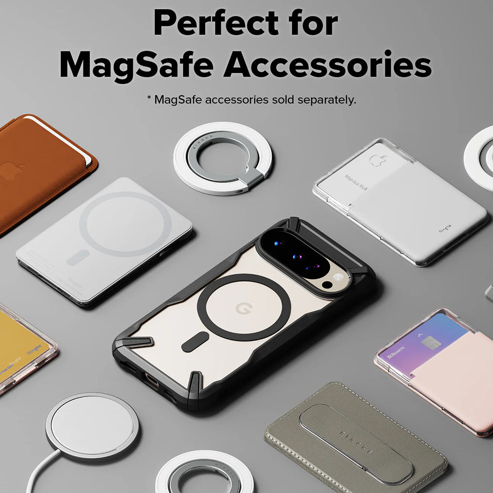 MagSafe Case for Google Pixel 10 Pro / 10, Ringke, Fusion X, Black