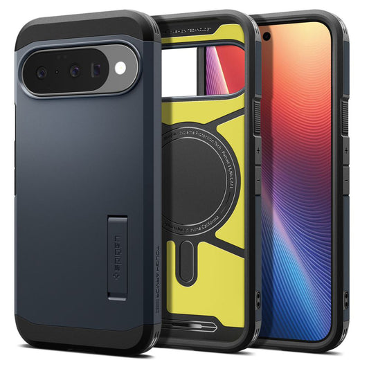 MagSafe hoesje voor Google Pixel 10 Pro / 10, Spigen, Tough Armor, Blauw ACS09706