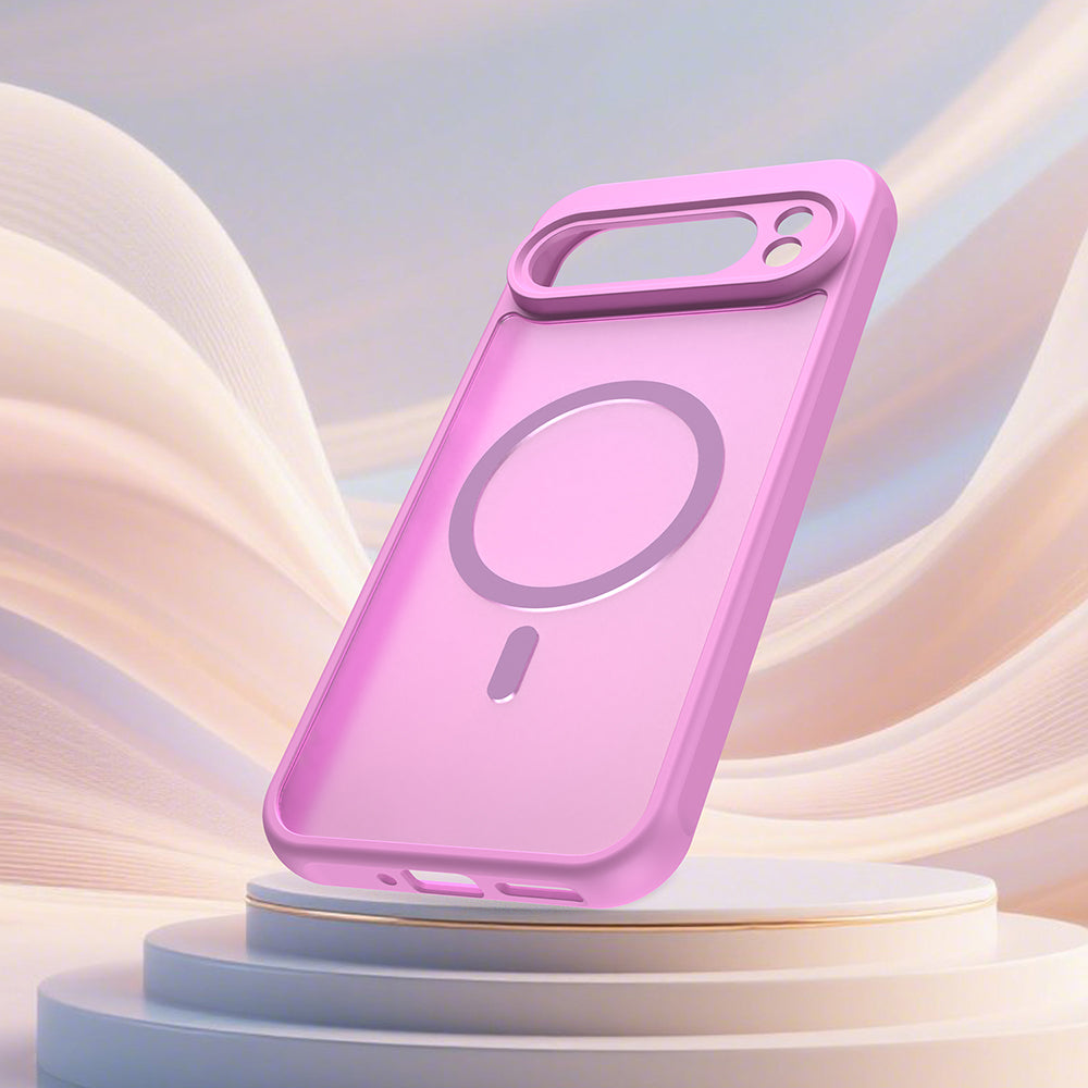 MagSafe Case for Google Pixel 10 Pro, Techsuit, HaloFrost II, Pink