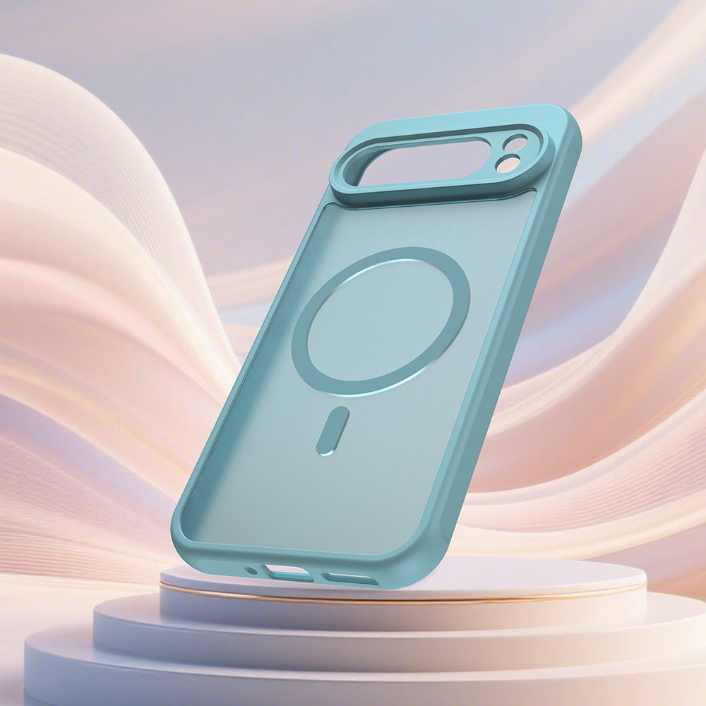 MagSafe hoesje voor Google Pixel 10 Pro, Techsuit, HaloFrost II, Lichtgroen