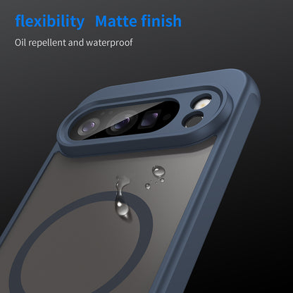 MagSafe Case for Google Pixel 10 Pro XL, Techsuit, HaloFrost II, Navy Blue