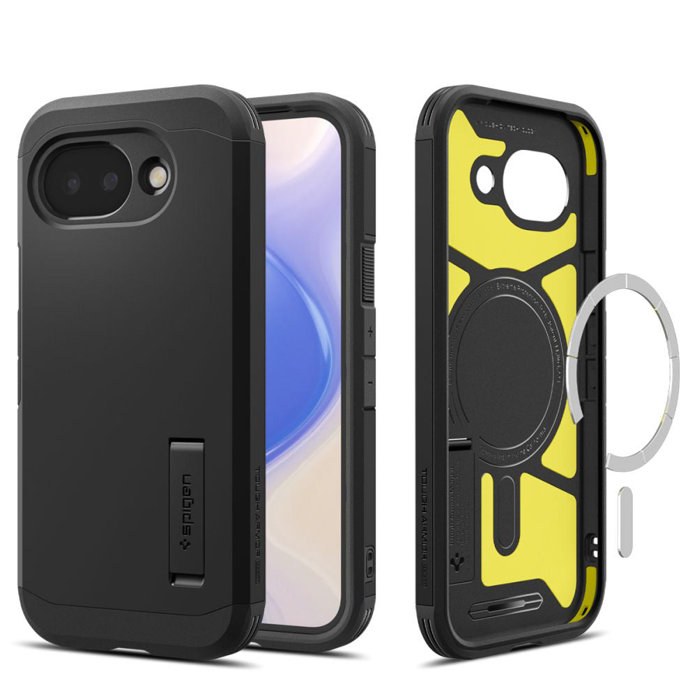 MagSafe hoesje voor Google Pixel 10a, Spigen, Tough Armor, Zwart ACS11280
