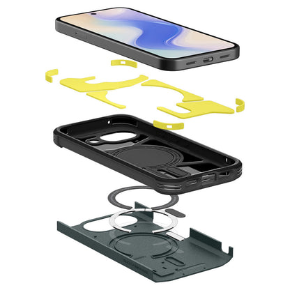 MagSafe hoesje voor Google Pixel 10a, Spigen, Tough Armor, Groen ACS11282