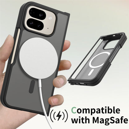 MagSafe-hoes voor Google Pixel 11 Pro Fold, Techsuit, PureFrost, Zwart Satijn