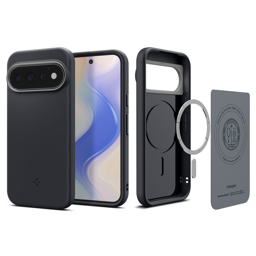 MagSafe-hoes voor Google Pixel 11 Pro, Spigen, Caseology Nano Pop, Zwart ACS11435
