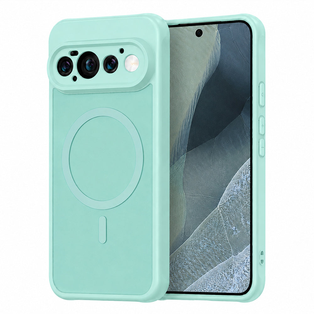 MagSafe-hoesje voor Google Pixel 11 Pro, Techsuit, HaloFrost II, Lichtgroen