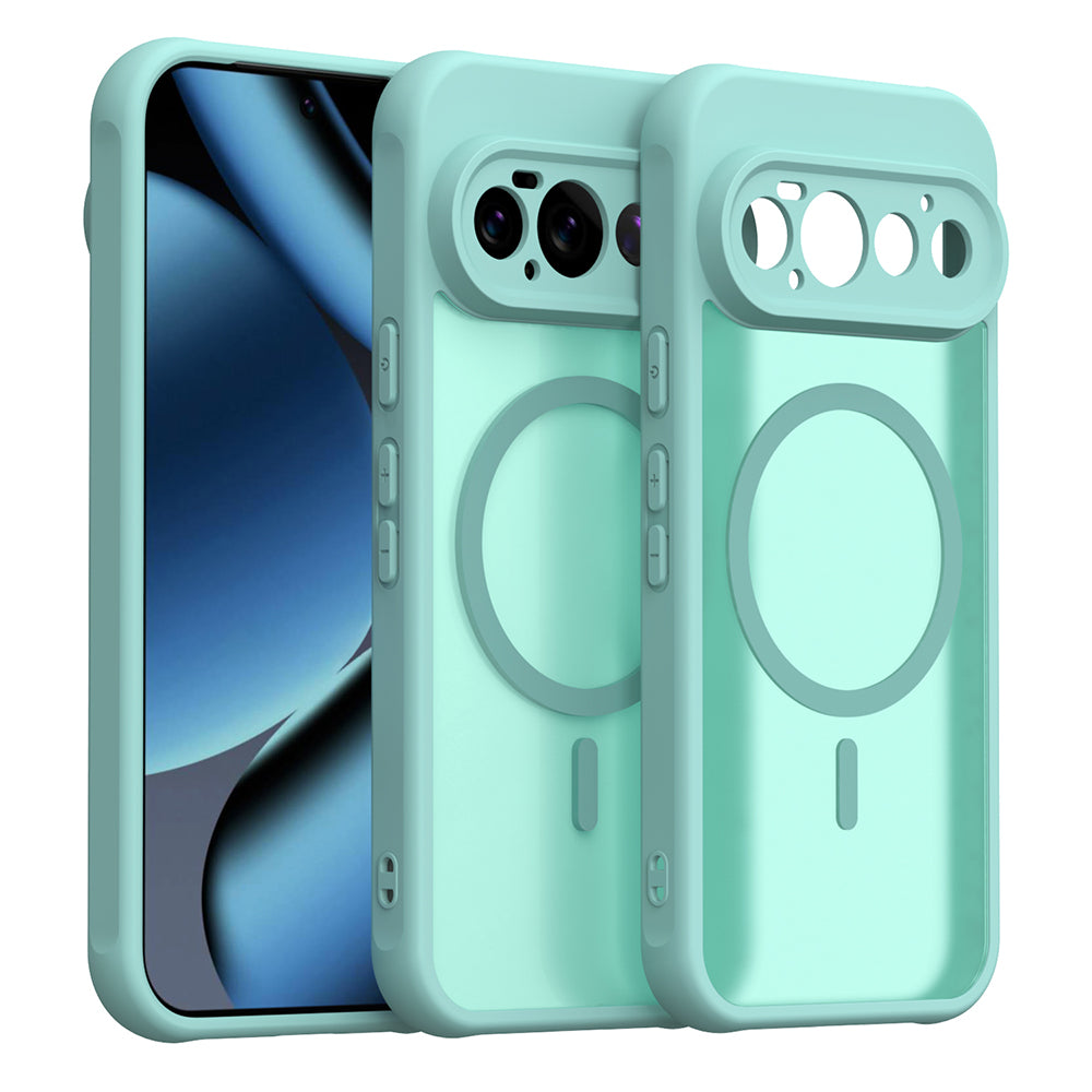 MagSafe-hoesje voor Google Pixel 11 Pro, Techsuit, HaloFrost II, Lichtgroen