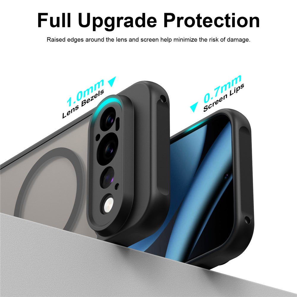 MagSafe-hoesje voor Google Pixel 11 Pro, Techsuit, HaloFrost II, Lichtgroen