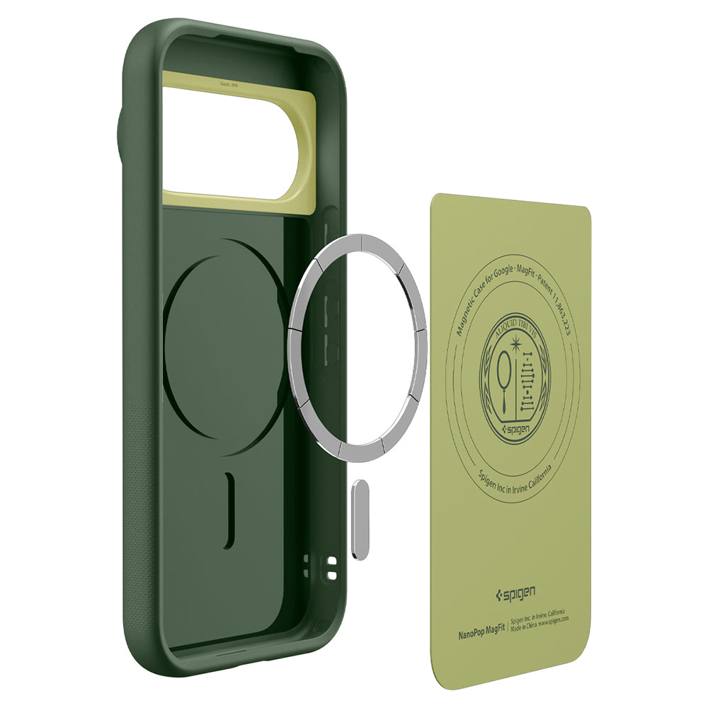 MagSafe-hoes voor Google Pixel 11 Pro XL, Spigen, Caseology Nano Pop, Groen ACS11456