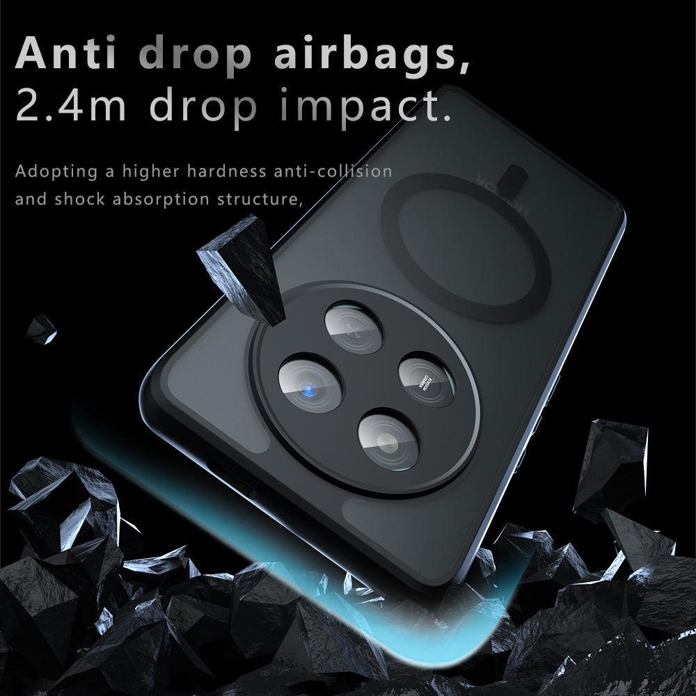 MagSafe-hoes voor Honor 400 Pro, Techsuit, PureFrost, Zwart