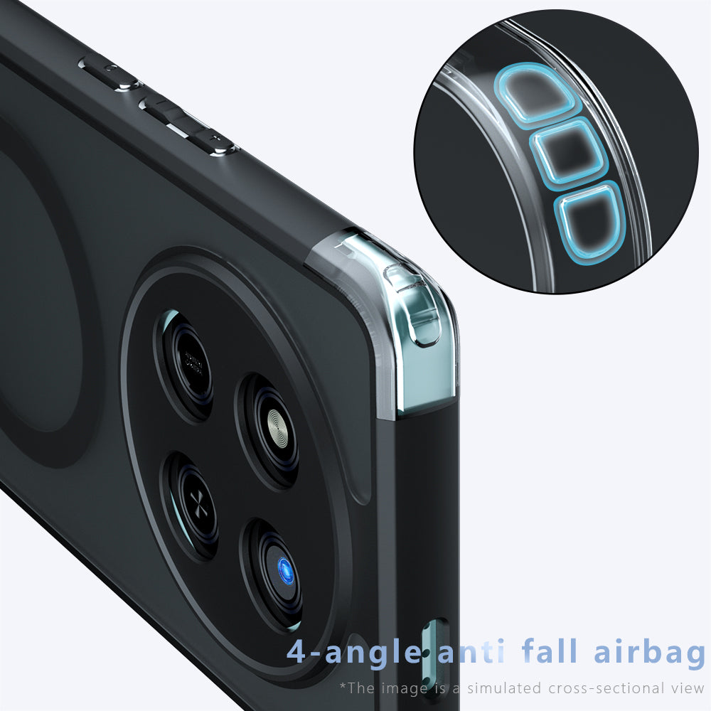MagSafe-hoes voor Honor 400 Pro, Techsuit, PureFrost, Zwart