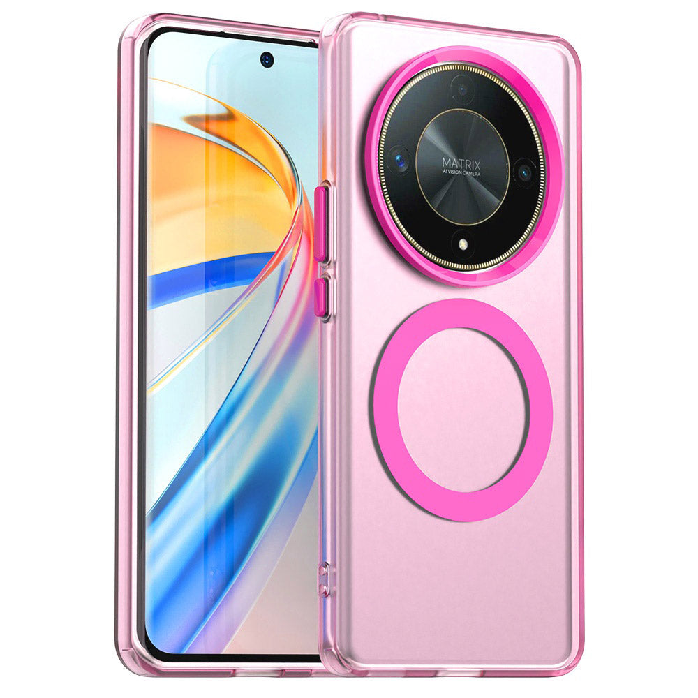 MagSafe-hoes voor Honor Magic6 Lite, Techsuit, CandyCase, Roze
