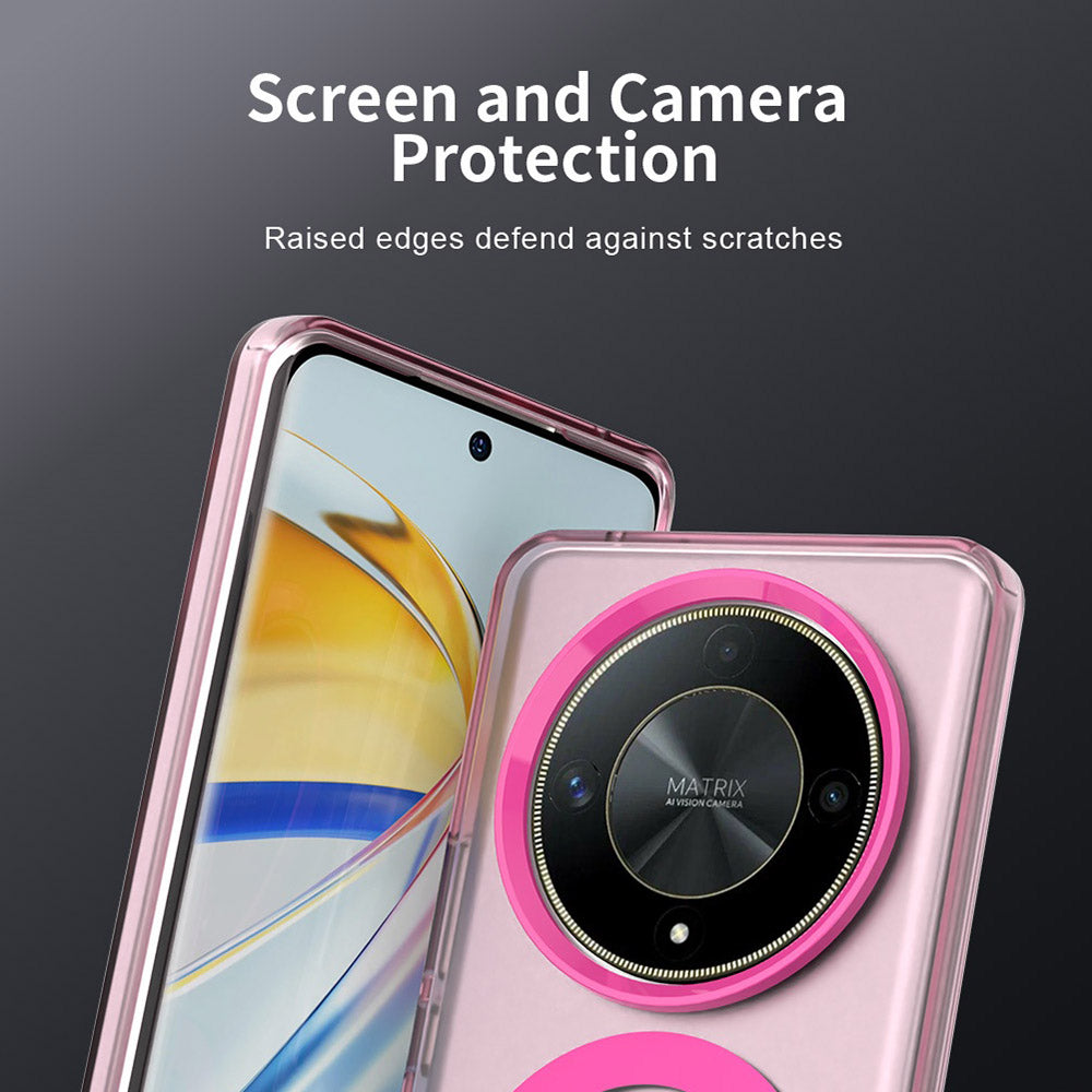 MagSafe-hoes voor Honor Magic6 Lite, Techsuit, CandyCase, Roze