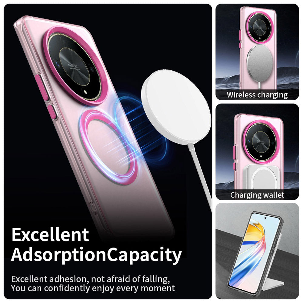 MagSafe-hoes voor Honor Magic6 Lite, Techsuit, CandyCase, Roze