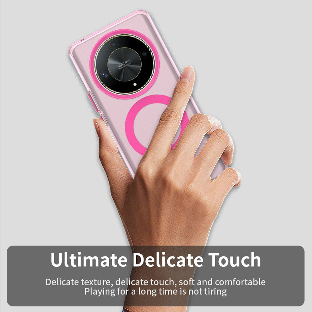 MagSafe-hoes voor Honor Magic6 Lite, Techsuit, CandyCase, Roze