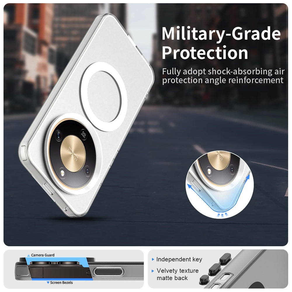 MagSafe hoesje voor Honor Magic8 Lite, Techsuit, CandyCase, Wit