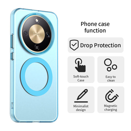 MagSafe hoes voor Honor Magic8 Lite, Techsuit, CandyCase, Blauw