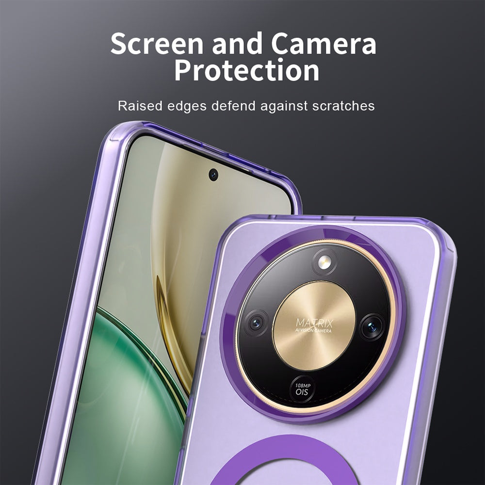 MagSafe hoesje voor Honor Magic8 Lite, Techsuit, CandyCase, Paars