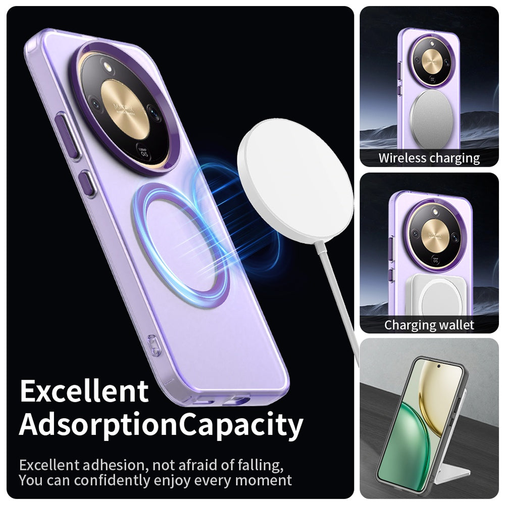 MagSafe hoesje voor Honor Magic8 Lite, Techsuit, CandyCase, Paars