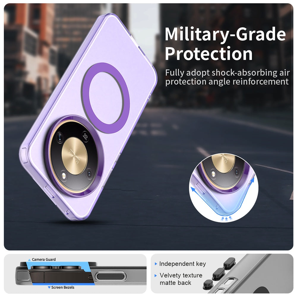 MagSafe hoesje voor Honor Magic8 Lite, Techsuit, CandyCase, Paars