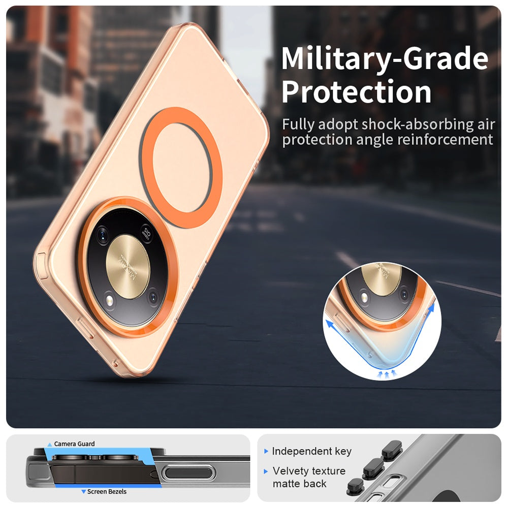 MagSafe Case for Honor Magic8 Lite, Techsuit, CandyCase, Orange