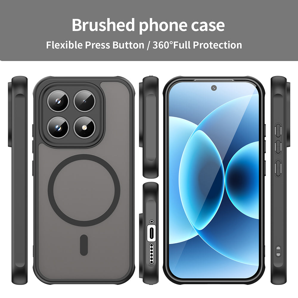 MagSafe Case for Honor Magic8 Lite, Techsuit, HaloFrost II, Black