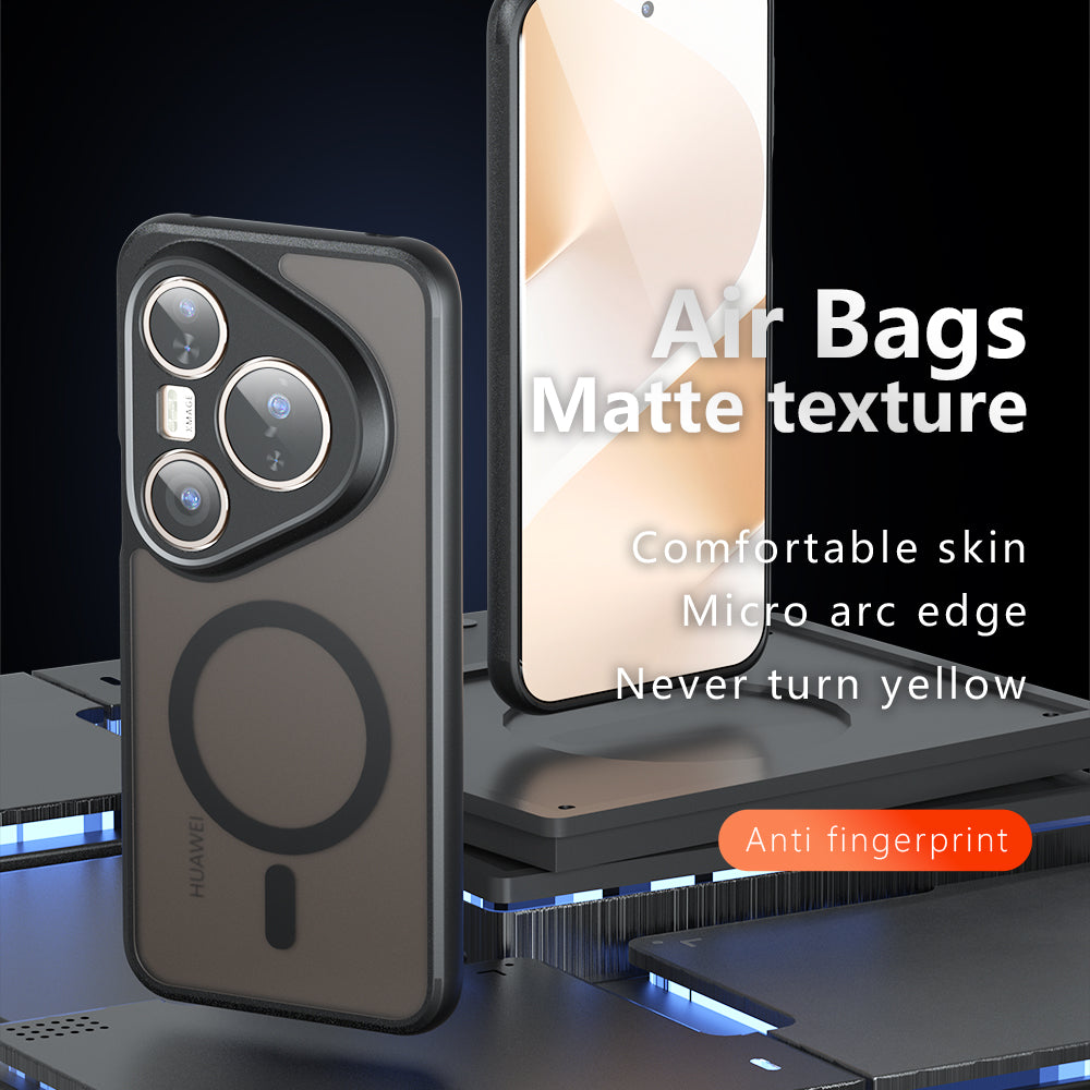 MagSafe-hoes voor Huawei Pura 80 Ultra, Techsuit, PureFrost, Zwart Satijn