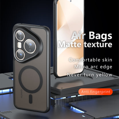 MagSafe-hoes voor Huawei Pura 80 Ultra, Techsuit, PureFrost, Zwart Satijn