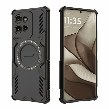 MagSafe Case for Motorola Edge 50, Techsuit, ArmorMag, Black