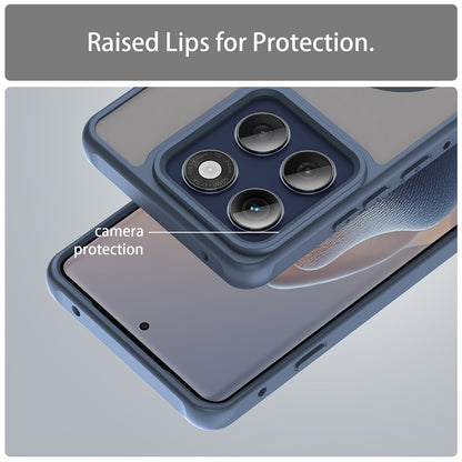 MagSafe Case for Motorola Edge 60 Pro, Techsuit, HaloFrost II (Big Lens Hole), Navy Blue